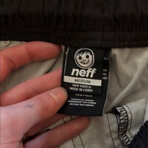 Neff Black Smiley Flower Men’s Swim Shorts